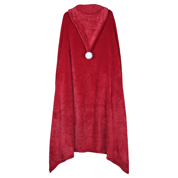Χριστουγεννιάτικη Κουβέρτα Fleece Με Κουκούλα (110X150) S-F Edgard Rouge P2D337003