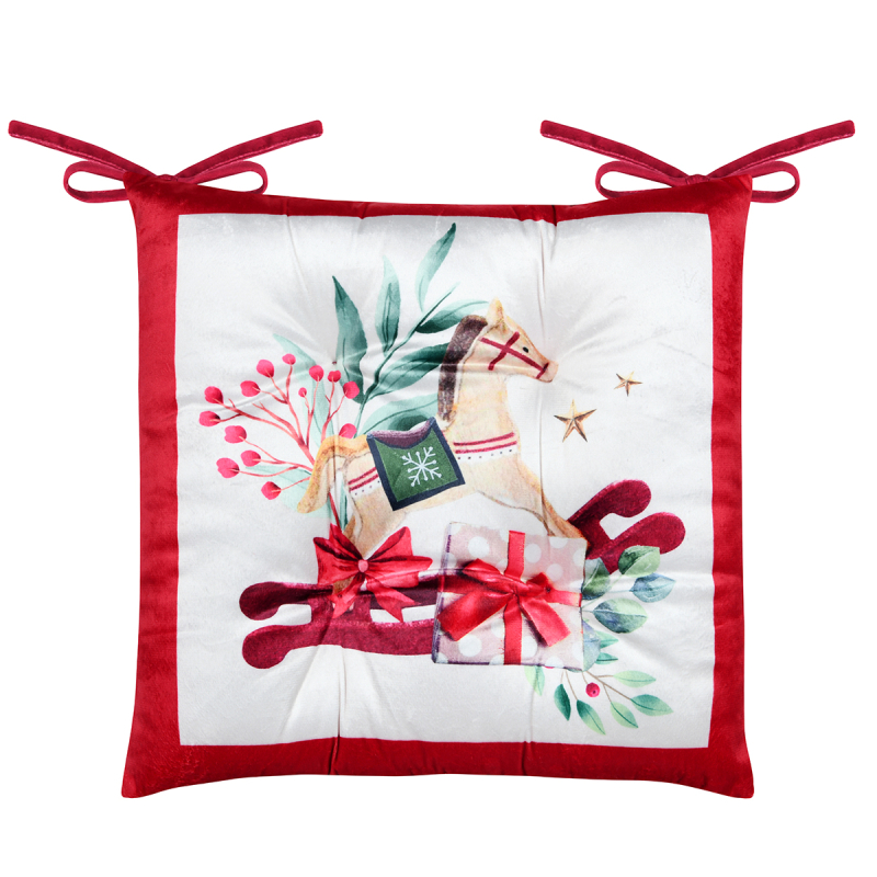 Χριστουγεννιάτικο Μαξιλάρι Καρέκλας (38x38) S-F Noel Multicolore CUD834002GAL