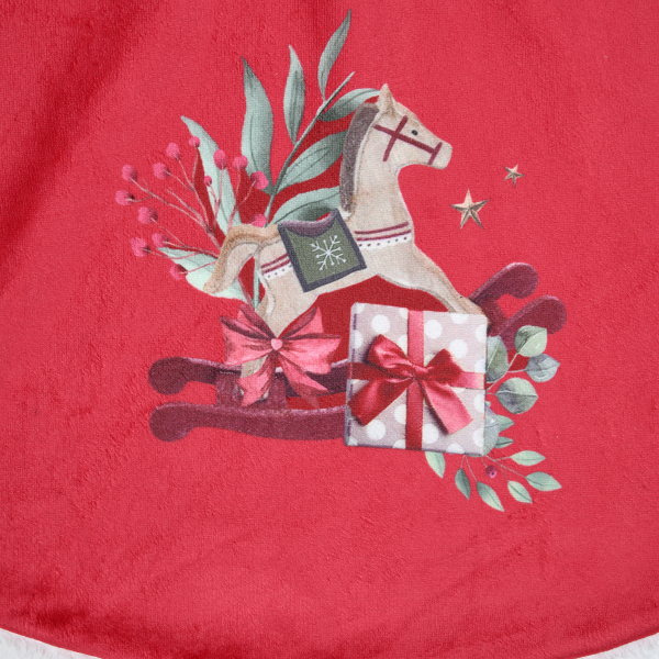 Χριστουγεννιάτικη Ποδιά Δέντρου (Φ90) S-F Noel Rouge BTD834001