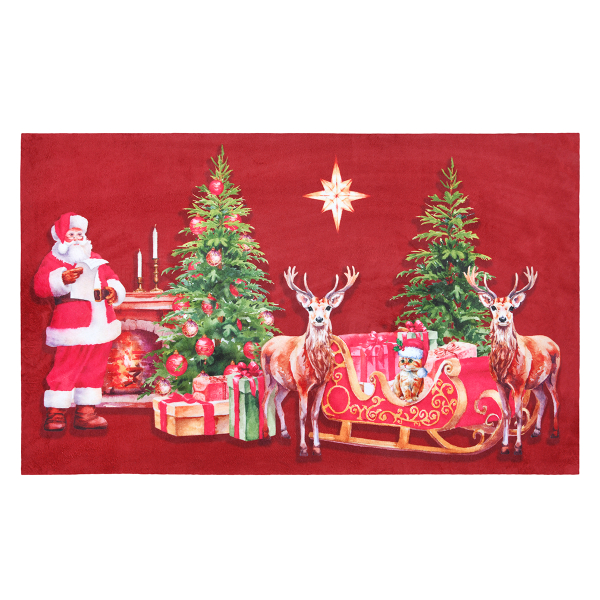 Χριστουγεννιάτικο Πατάκι Εισόδου (45x75) S-F Noel Multicolore BTD834002