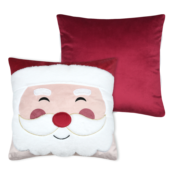 Χριστουγεννιάτικο Μαξιλάρι Βελουτέ (45x45) S-F Hohoho Rouge C1D832001