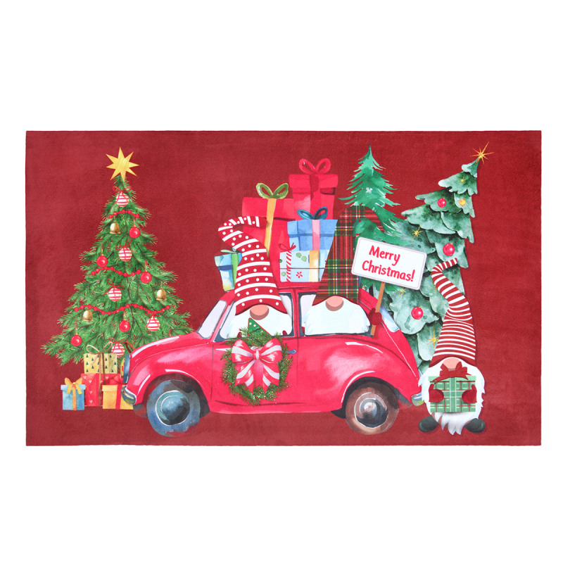 Χριστουγεννιάτικο Πατάκι Εισόδου (45x75) S-F Klaus Rouge BTD833001