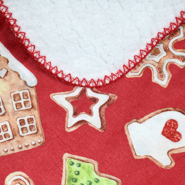 Χριστουγεννιάτικη Κουβέρτα Καναπέ (130x160) S-F Hohoho Multicolore P2D935100