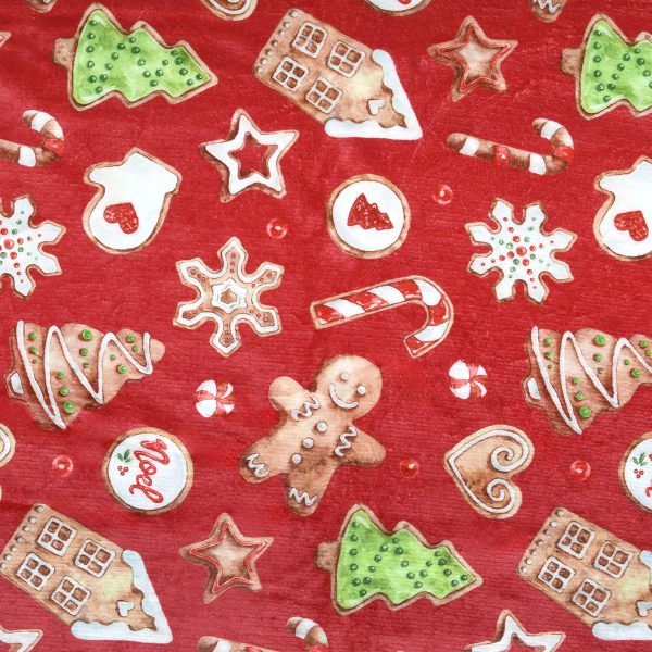 Χριστουγεννιάτικη Κουβέρτα Καναπέ (130x160) S-F Hohoho Multicolore P2D935100