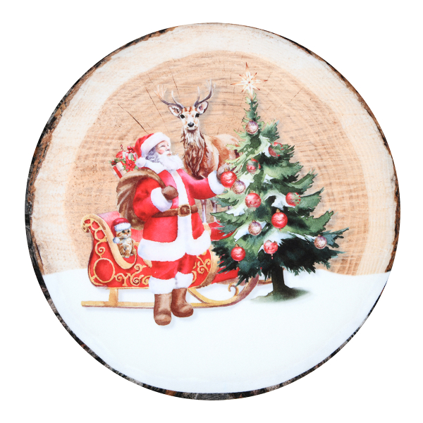 Χριστουγεννιάτικο Μαξιλάρι Καρέκλας 2 Όψεων (Φ38) S-F Noel Multicolor CUD834001GAL-R/1