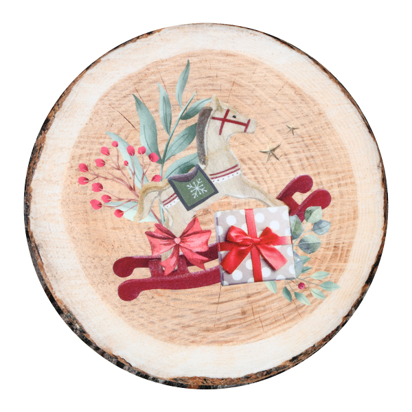 Χριστουγεννιάτικο Μαξιλάρι Καρέκλας 2 Όψεων (Φ38) S-F Noel Multicolor CUD834001GAL-R/1