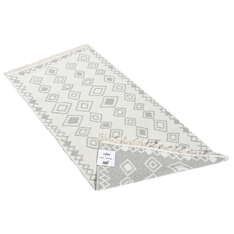 Χαλί Διαδρόμου 2 Όψεων (80x150) Polcarpet Aria Artkilim 23501 L.Grey