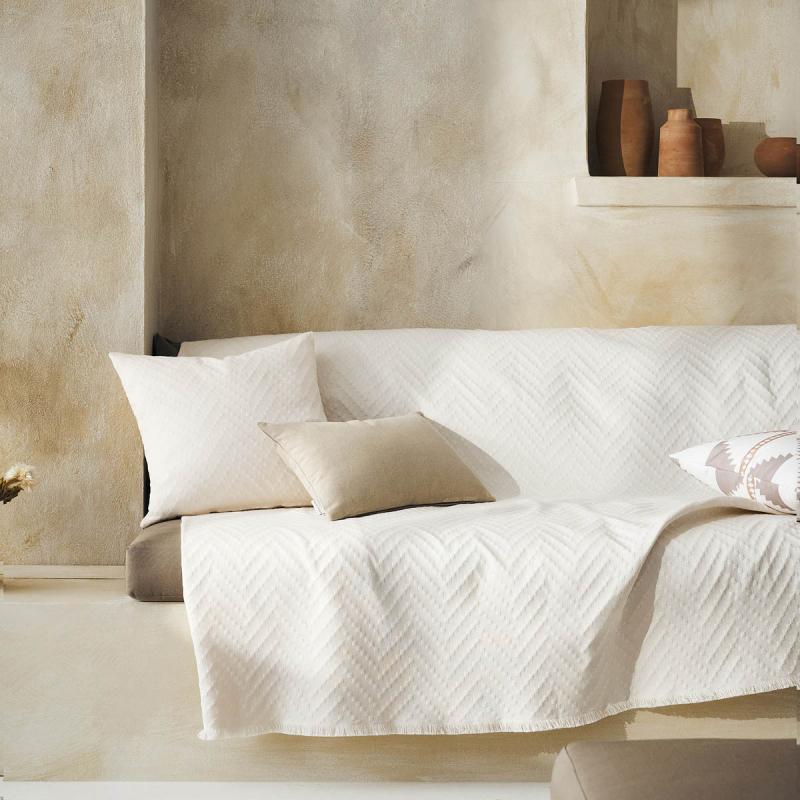 Ριχτάρι Καναπέ Διθέσιου (180x250) Gofis Home Ori Bone Beige 401/05