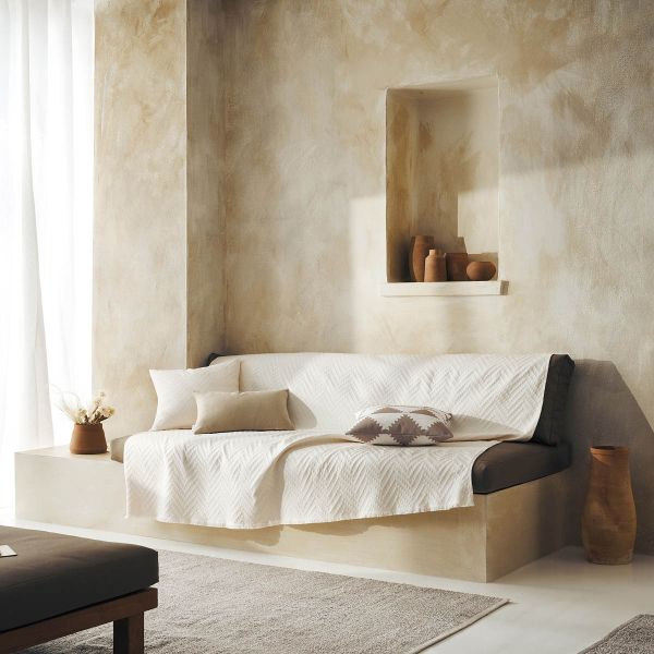 Ριχτάρι Καναπέ Διθέσιου (180x250) Gofis Home Ori Bone Beige 401/05