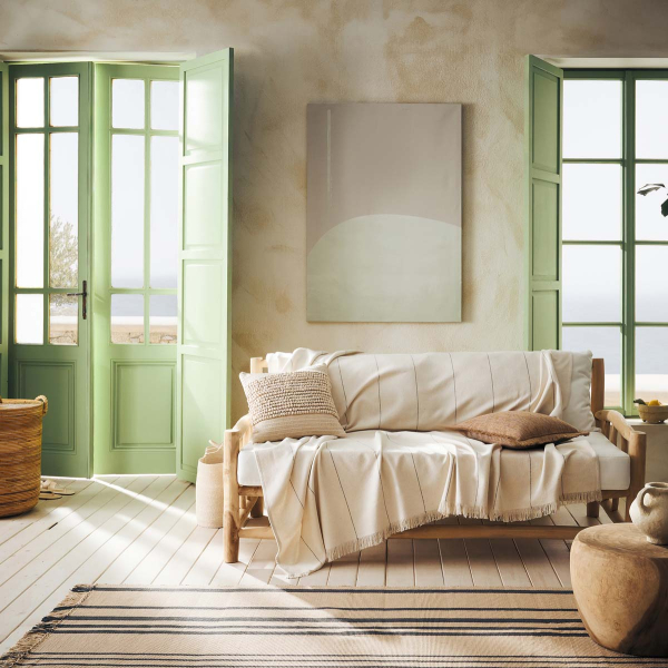 Ριχτάρι Καναπέ Διθέσιου (220x250) Gofis Home Izara Natural/Grey 185/05