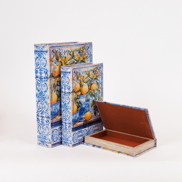 Διακοσμητικά Βιβλία/Κουτιά (Σετ 3τμχ) Estheti 819-00282