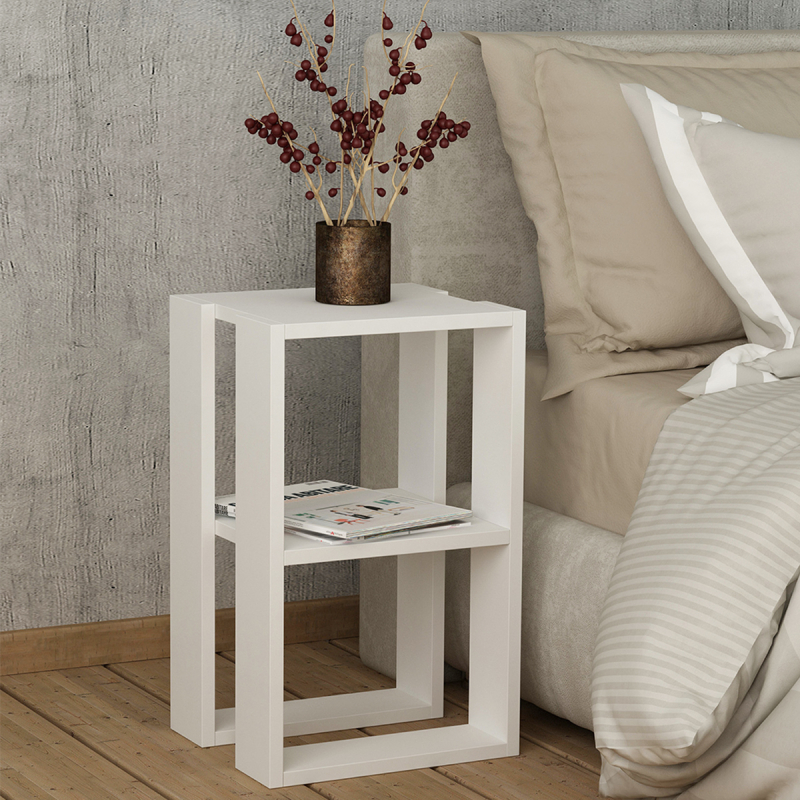 Βοηθητικό Τραπεζάκι (30x30x55) A-G Lonie 776HMS3410 White