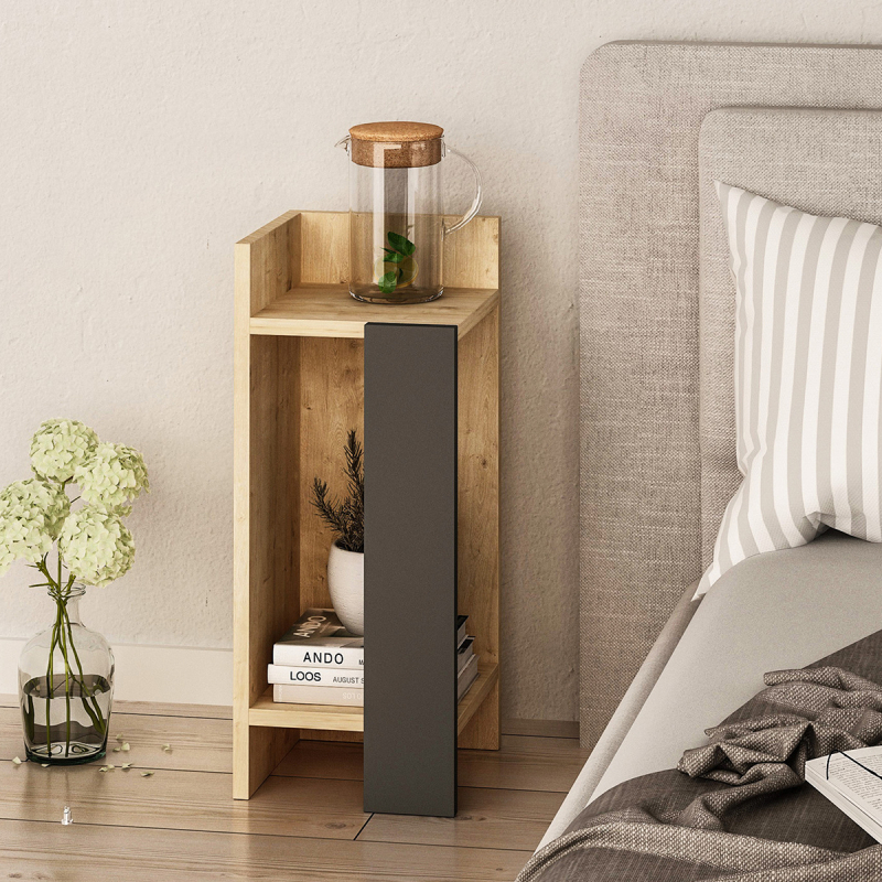 Κομοδίνο Αριστερό (25x27x60) A-G Elos Left 855DTE3507 Oak/Anthracite