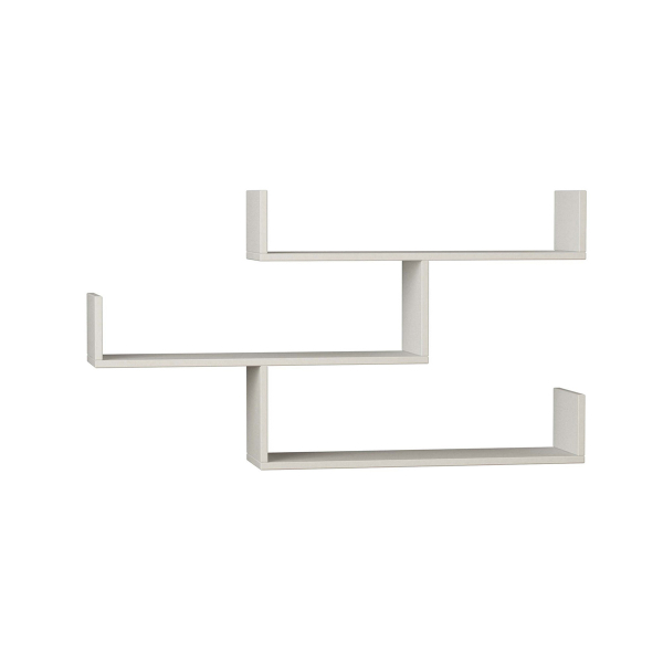 Ραφιέρα Τοίχου 3 Θέσεων (120x22x67) A-G Tibet 855DTE1645 White