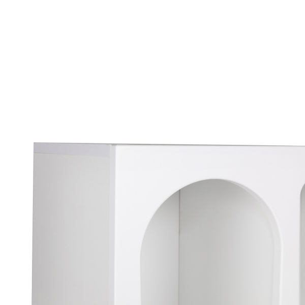 Βιβλιοθήκη Δαπέδου 5 Θέσεων (60x32x150) A-G Venus 125GLN1221 White