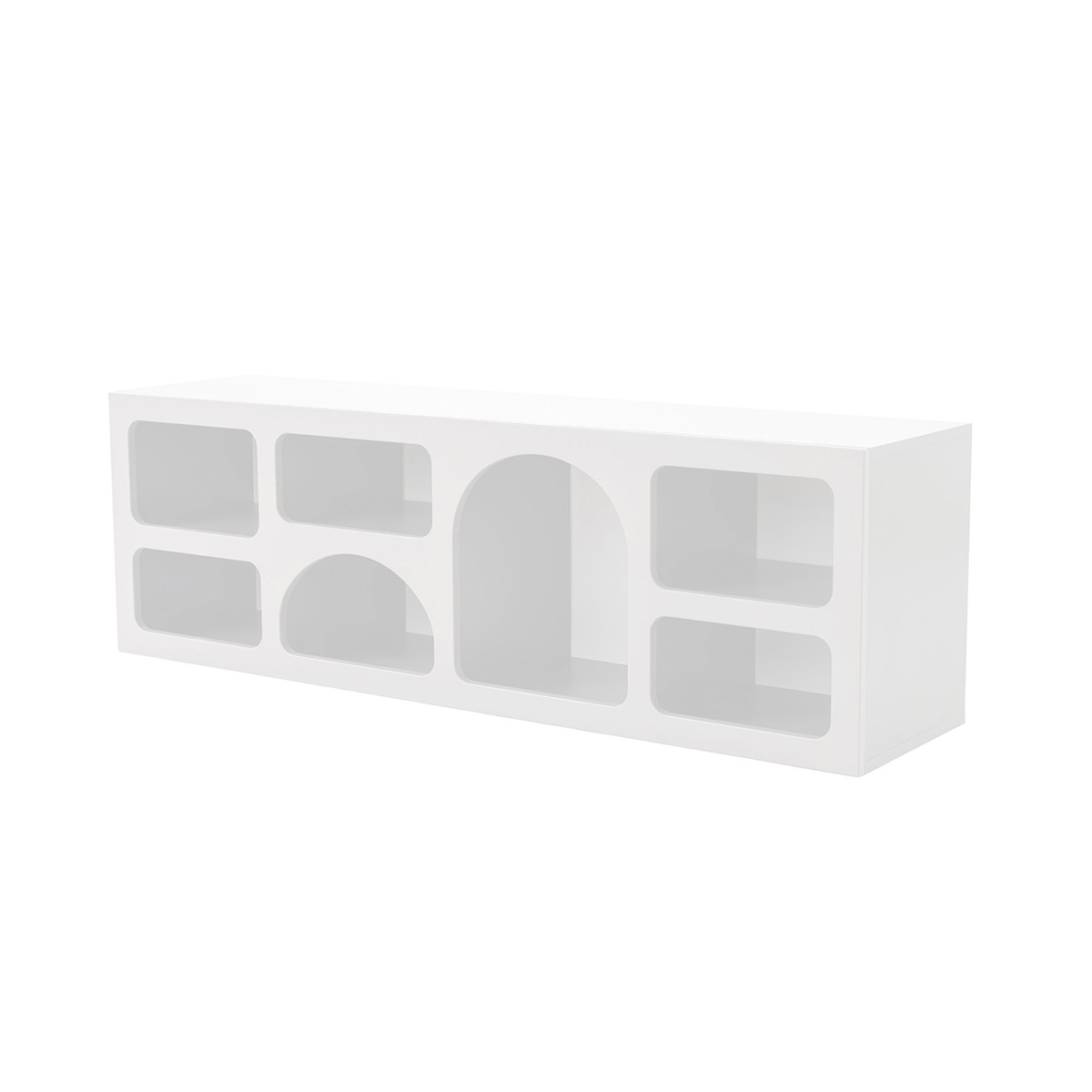 Έπιπλο Τηλεόρασης (160X40X51) A-G Ferlis 125Gln1225 White Home Έπιπλα Σαλονιού Spitishop