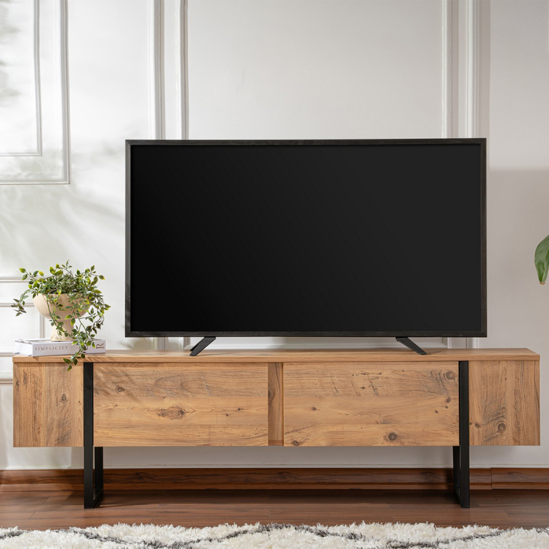 Έπιπλο Τηλεόρασης (180x29.5x50) A-G Serenity 241NRD1311 Pine