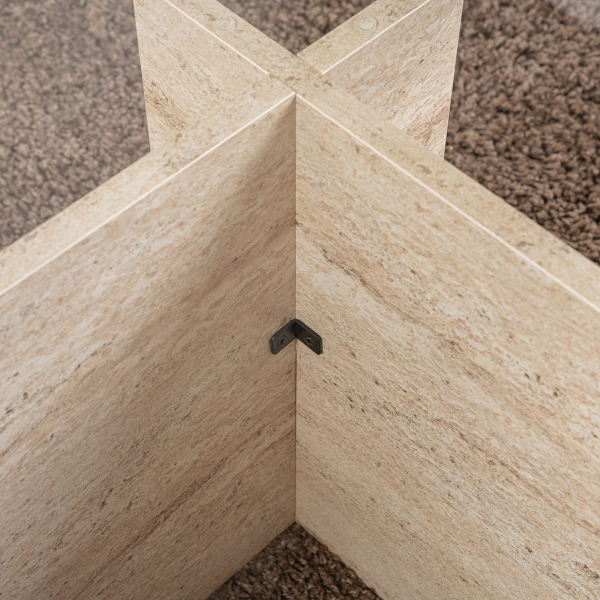 Τραπέζι Σαλονιού (105x65x40) A-G Vetrino 353NRD1102 Travertine