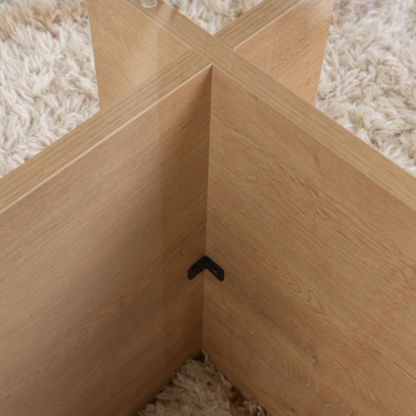 Τραπέζι Σαλονιού (105x65x40) A-G Vetrino 353NRD1109 Honey Oak