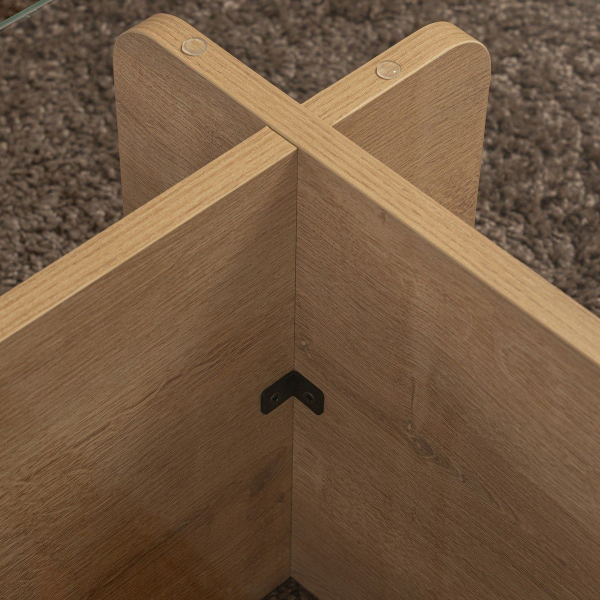 Τραπέζι Σαλονιού (105x65x30) A-G Flavio 353NRD1116 Honey Oak