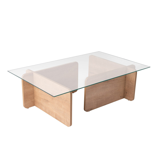 Τραπέζι Σαλονιού (105x65x30) A-G Flavio 353NRD1116 Honey Oak