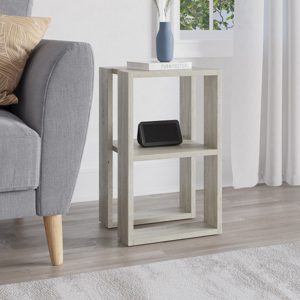 Βοηθητικό Τραπεζάκι (30x30x55) A-G Lonie 776HMS3442 Travertine