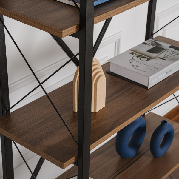 Ραφιέρα Δαπέδου 5 Θέσεων (90x33.5x180) A-G Elysian 241NRD1333 White/Black