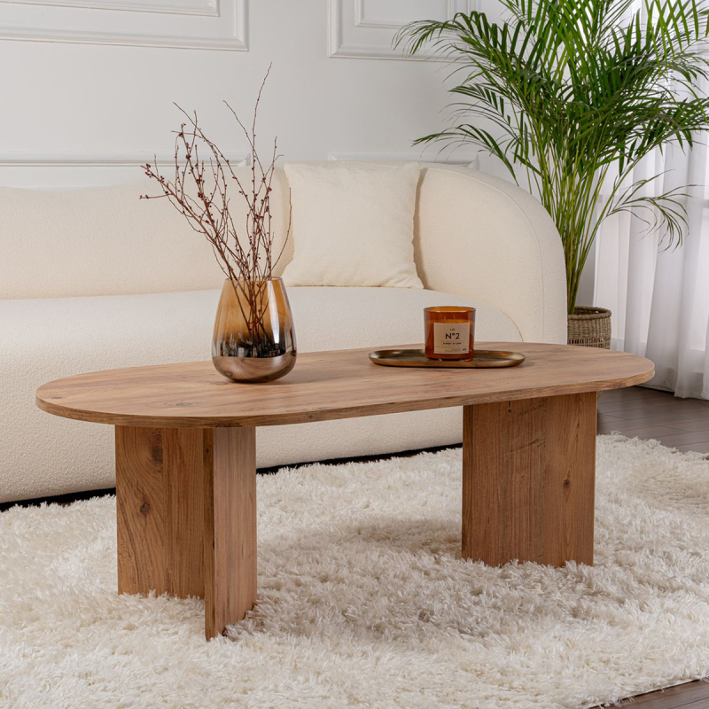 Τραπέζι Σαλονιού (119x60x40) A-G Sable 909NRD1102 Atlantic Pine