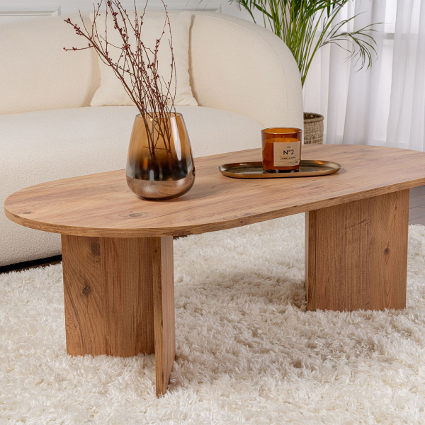 Τραπέζι Σαλονιού (119x60x40) A-G Sable 909NRD1102 Atlantic Pine