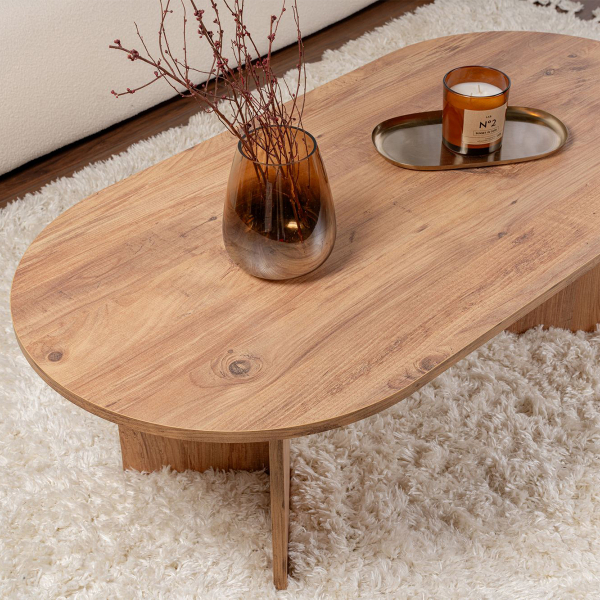 Τραπέζι Σαλονιού (119x60x40) A-G Sable 909NRD1102 Atlantic Pine