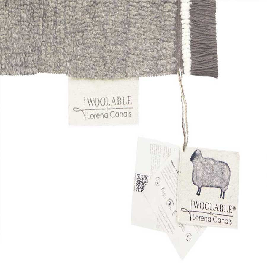 Χαλί (120X170) Lorena Canals Woolable Steppe Sheep Grey Home Χαλιά Σαλονιού Spitishop