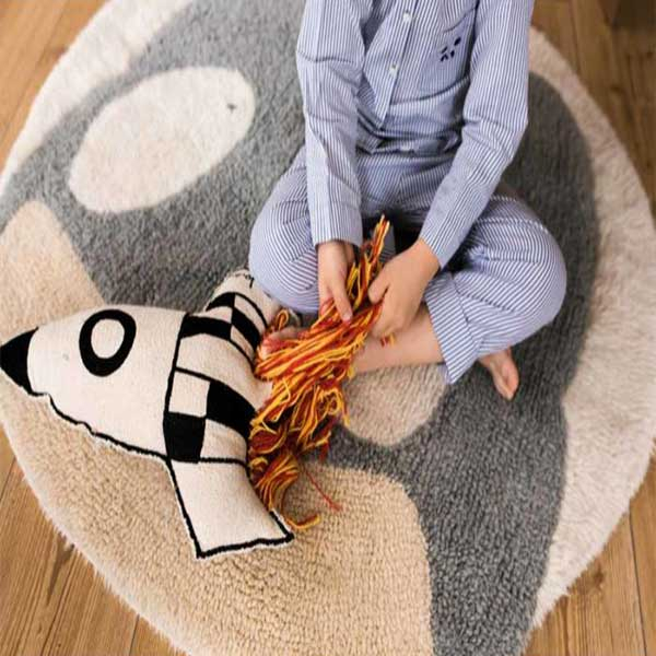 Στρογγυλό Χαλί (Φ100) Lorena Canals Woolable Astromouse Home Χαλιά Βρεφικά & Παιδικά Spitishop