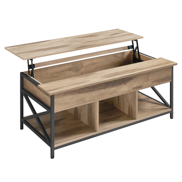 Τραπέζι Σαλονιού Με Σερβιτόρο & 3 Ράφια (120x60x48) Vasagle LCT215K50
