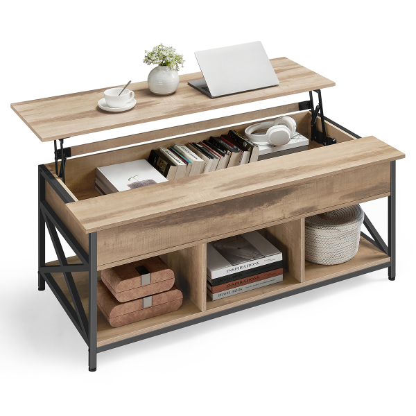 Τραπέζι Σαλονιού Με Σερβιτόρο & 3 Ράφια (120x60x48) Vasagle LCT215K50