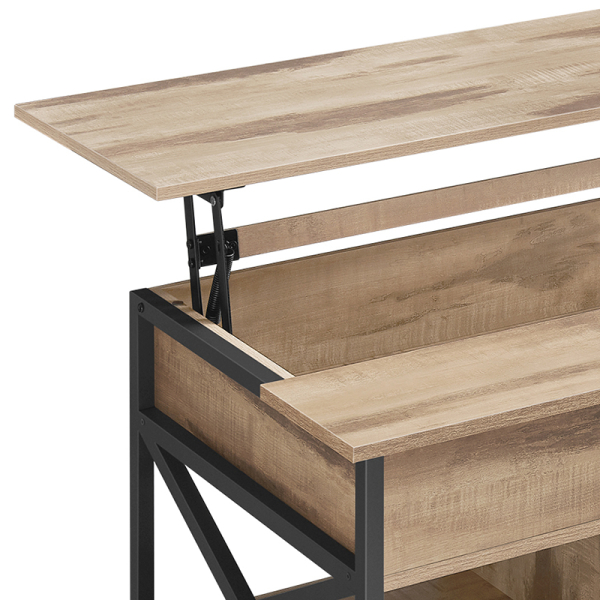 Τραπέζι Σαλονιού Με Σερβιτόρο & 3 Ράφια (120x60x48) Vasagle LCT215K50