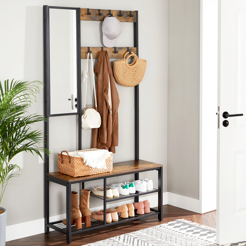 Έπιπλο Εισόδου Με Καθρέφτη (98x36x185) Vasagle HSR050B01V1