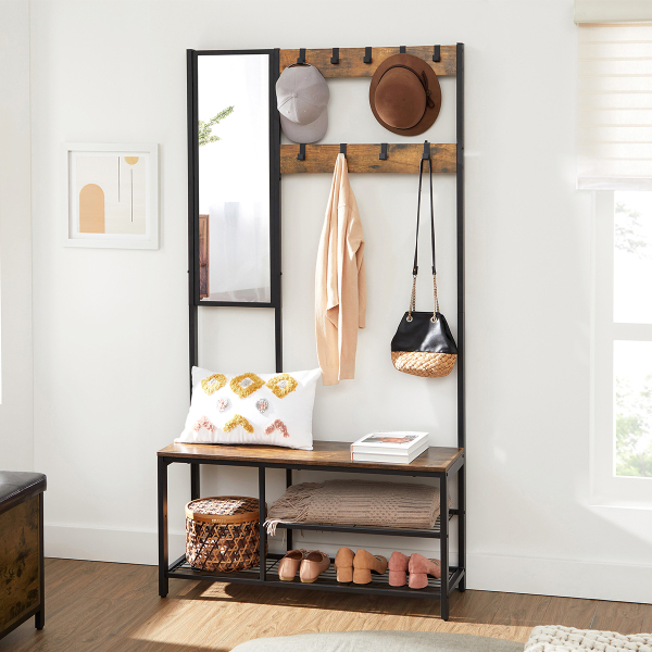 Έπιπλο Εισόδου Με Καθρέφτη (98x36x185) Vasagle HSR050B01V1