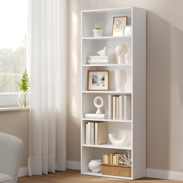 Βιβλιοθήκη Δαπέδου 6 Θέσεων (60x24x160.5) Vasagle LBC166T14