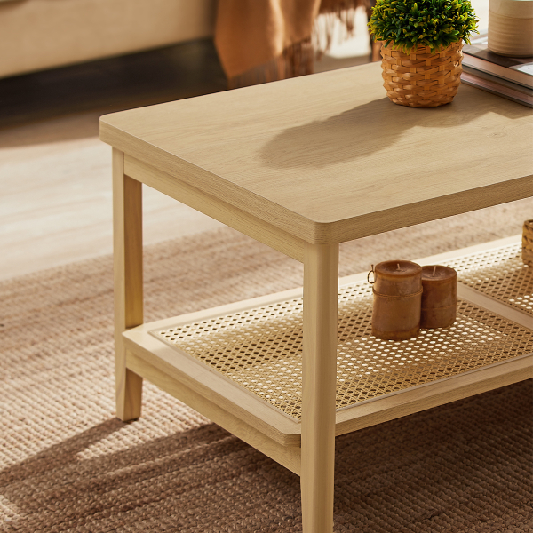 Τραπέζι Σαλονιού Με Ράφι (100x55x45) Vasagle LCT240Y57