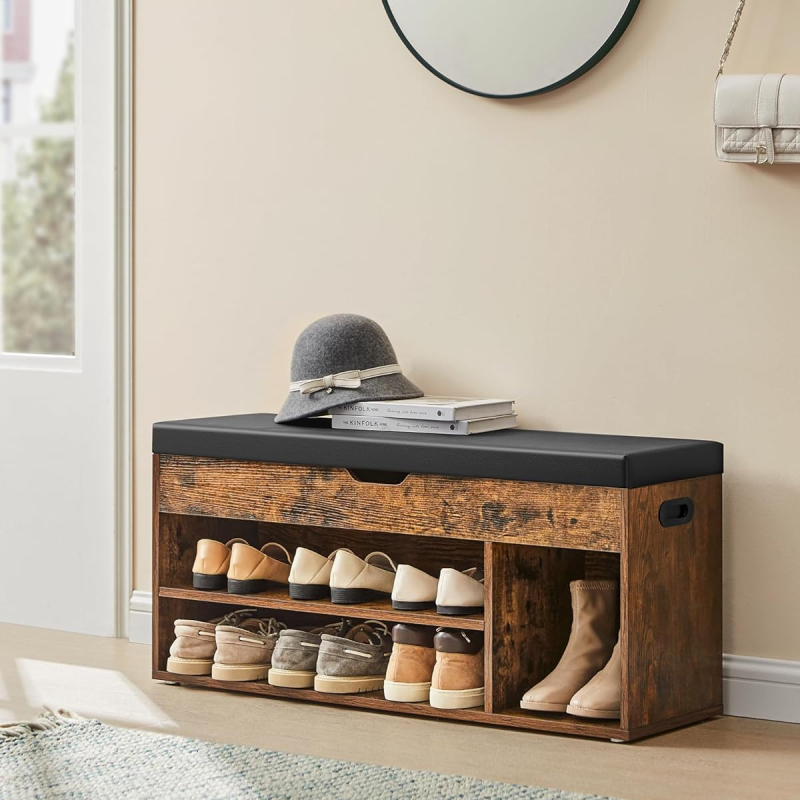 Παγκάκι Εισόδου Με Αποθηκευτικό Χώρο (104x30.5x48) Vasagle LHS130B01