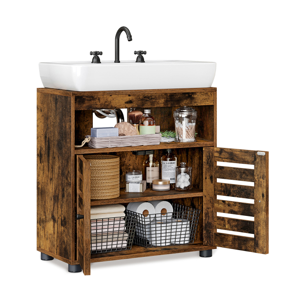 Ντουλάπι Μπάνιου Με Ράφι Για Νιπτήρα (60x30x63) Vasagle BBK04BXV1