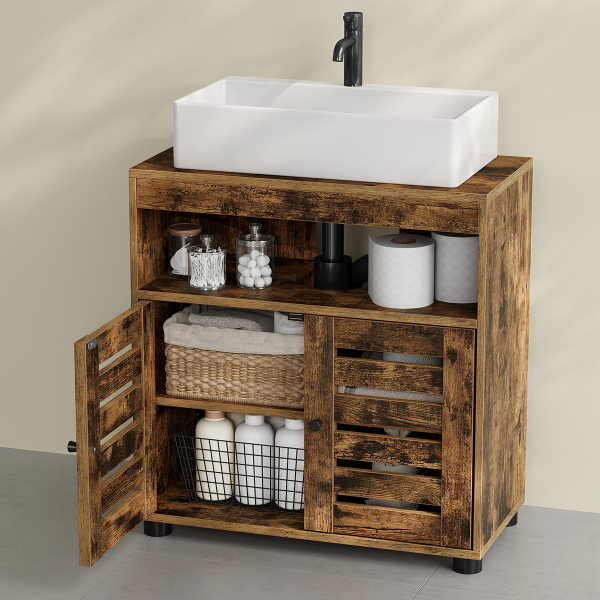 Ντουλάπι Μπάνιου Με Ράφι Για Νιπτήρα (60x30x63) Vasagle BBK04BXV1