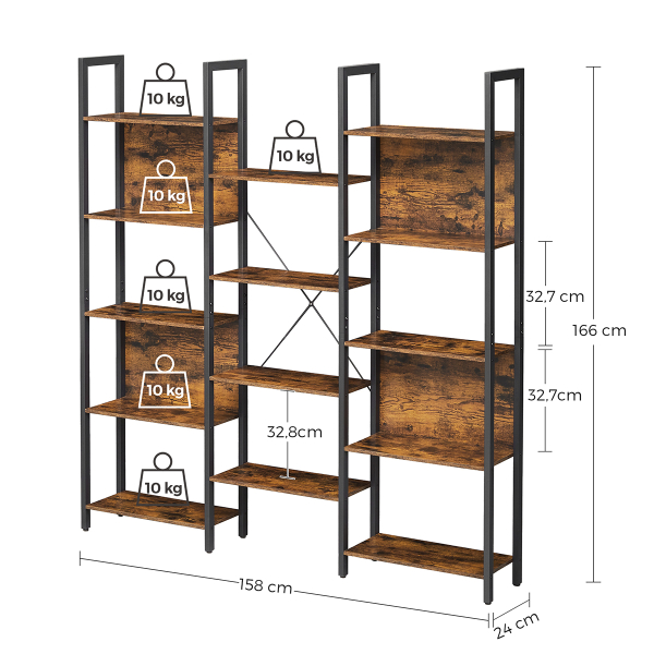 Ραφιέρα Δαπέδου 14 Θέσεων (158x24x166) Vasagle LLS107B01