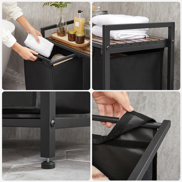 Καλάθια Απλύτων Με Πάγκο (73x33x72) Vasagle BLH201B01V2