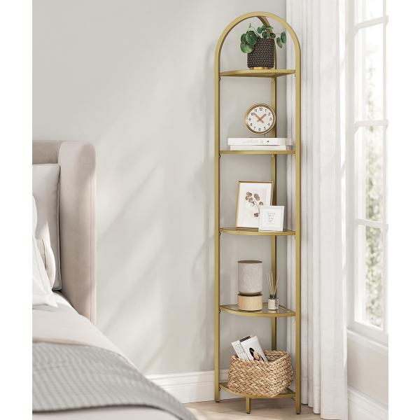 Γωνιακή Ραφιέρα Δαπέδου 5 Θέσεων (29.5x29.5x163.2) Vasagle LGT810A01