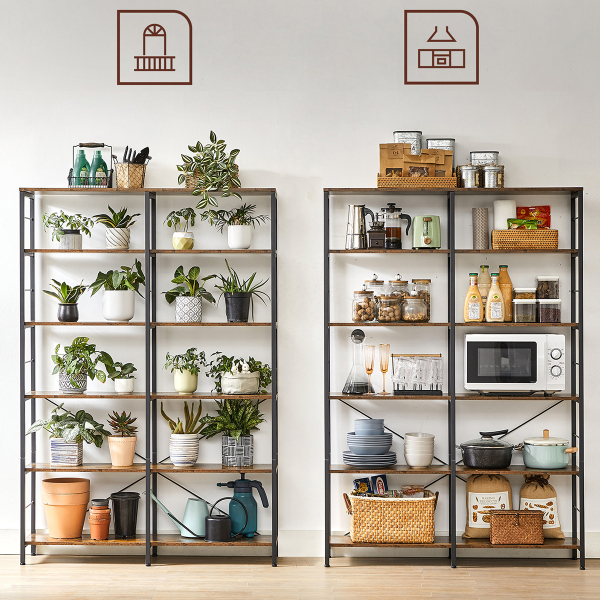 Ραφιέρα Δαπέδου 6 Θέσεων (120x30x172.5) Vasagle LLS114B01V1