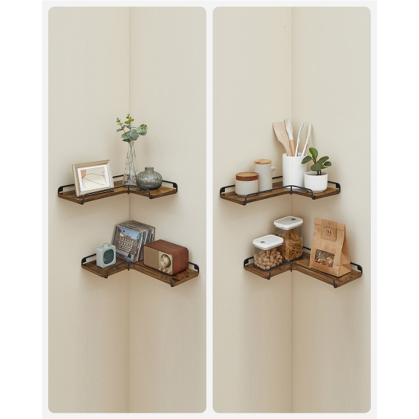 Γωνιακά Ράφια Τοίχου (Σετ 2τμχ) Vasagle LLS831B01