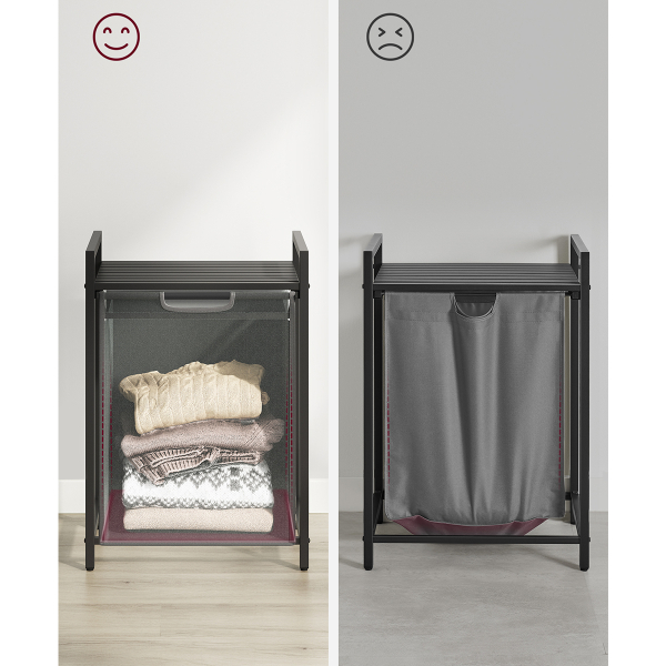 Καλάθι Απλύτων Με Πάγκο (50x33x76) Vasagle BLH101G01