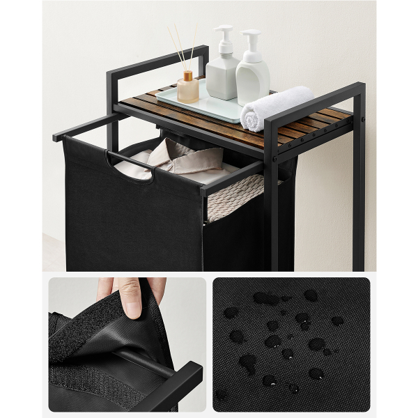 Καλάθι Απλύτων Με Πάγκο (50x33x76) Vasagle BLH101B01