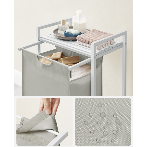 Καλάθι Απλύτων Με Πάγκο (50x33x76) Vasagle BLH101W01